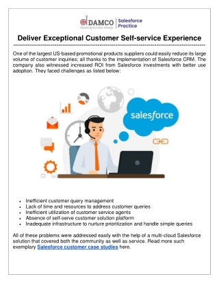 Deliver Exceptional Customer Self-service Experience