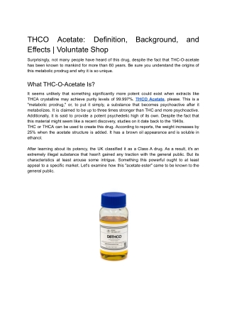 THCO Acetate_ Definition, Background, and Effects _ Voluntate Shop