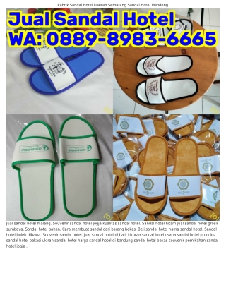 Ö889_898ᣮ_ᏮᏮᏮ5 (WA) Jual Sandal Hotel Di Medan Souvenir Pernikahan Sandal Hotel