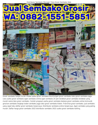 Ö88ᒿ.I55I.585I (WA) Modal Bisnis Grosir Sembako Modal Buka Usaha Grosir Sembako