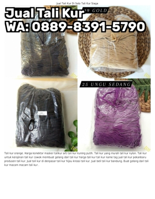 Ö88ᑫ•8౩ᑫI•5ᜪᑫÖ (WA) Tali Kur Id Card Kreasi Dari Tali Kur