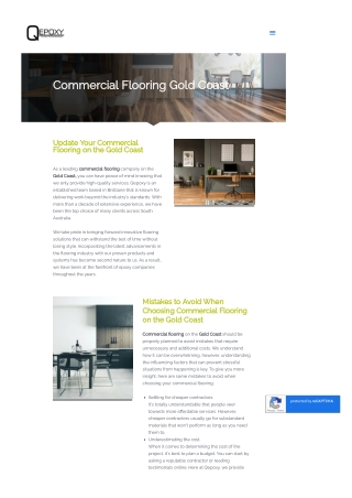 Commercial Flooring Gold Coast