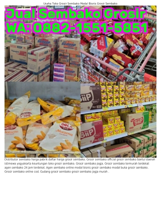 Ô88ᒿ-1551-5851 (WA) Grosir Sembako Ngaliyan Grosir Sembako Harga Distributor