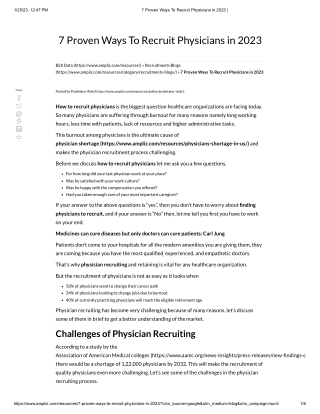 7 Proven Ways To Recruit Physicians in 2023 _