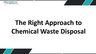 Chemical Waste Disposal