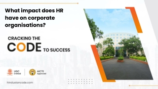 What impact does HR have on corporate organisations_