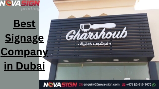 Best Signage Company in Dubai