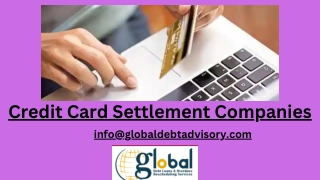 Credit Card Settlement Companies