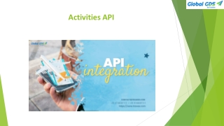 Activities API-Global GDS