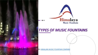 Types of music fountains