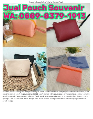 088ᑫ•83ᜪᑫ•lᑫl3 (WA) Souvenir Pouch Kulit Sintetis Pouch Dompet Flanel