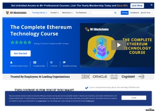 101blockchains Course Ethereum Technology Course