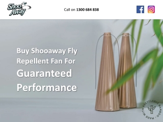 Buy Shooaway Fly Repellent Fan For Guaranteed Performance