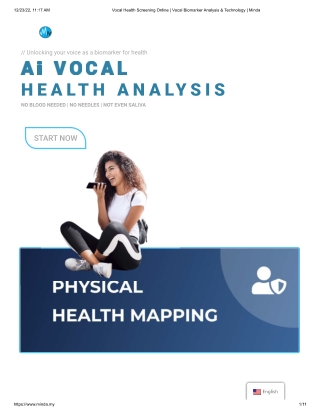 Vocal biomarker analysis