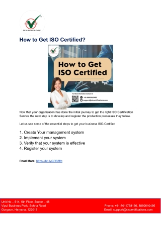 How to Get ISO Certified