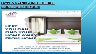 Luxury Hotels in Edappally