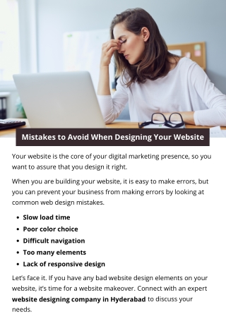 Mistakes to Avoid When Designing Your Website