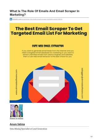 1What Is The Role Of Emails And Email Scraper In Marketing