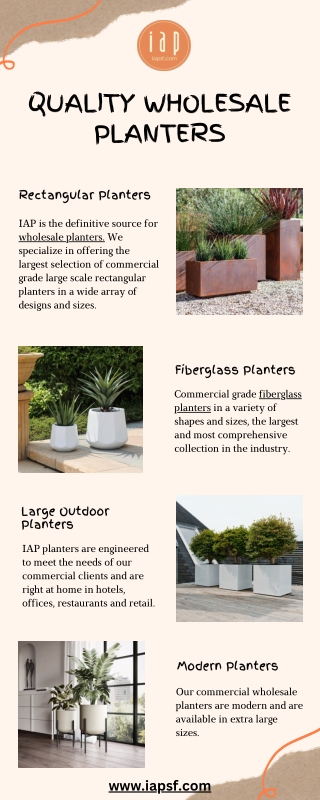 Quality Wholesale Planters | IAP