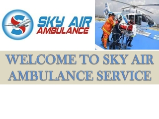 Air Ambulance in Kolkata with Trained Medical Team