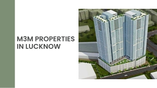 M3M Apartments in Lucknow - Luxury Served Unlike Any Other