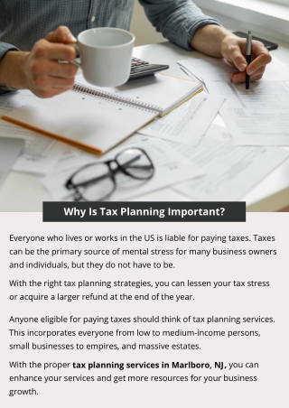 Why Is Tax Planning Important?