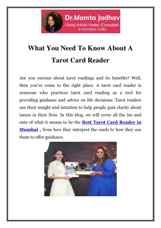 Best Tarot Card Reader in Mumbai Call-9319460607