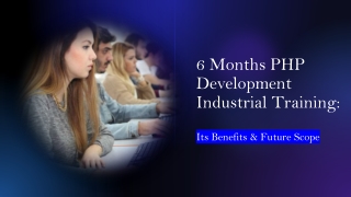 6 Months PHP Industrial Training in Mohali Chandigarh | Wiznox