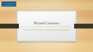 Commercial Concrete Contractor Tarpon Springs FL | Wizardconcrete.com