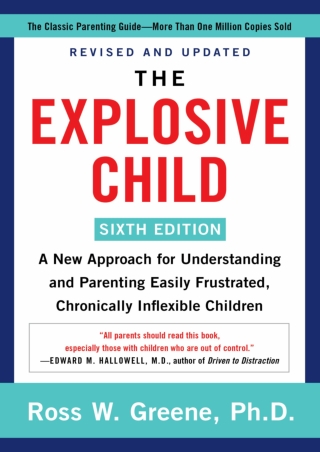 %Read% (pdF) The Explosive Child [Sixth Edition]: A New Approach for Unders