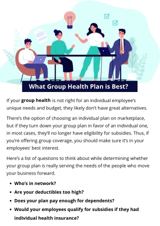 What Group Health Plan is Best