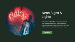 Accentuate Your Room With Modern & Amazing Custom Neon Signs Online