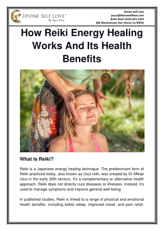 How Reiki Energy Healing Works And Its Health Benefits