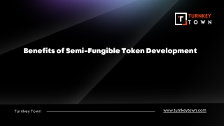 Benefits of Semi-Fungible Token Development