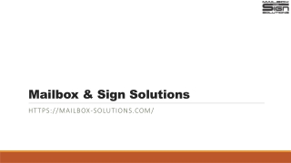 Find The Best Mailbox Post Cap With Mailbox & Sign Solutions