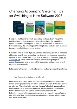 Changing Accounting Systems_ Tips for Switching to New Software 2023