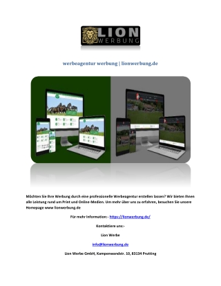werbeagentur werbung