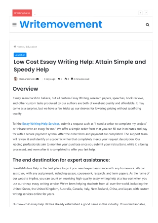Genuine Essay Writing Services by Professional Writers in UK