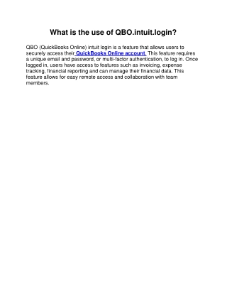 What-is-the-use-of-QBO