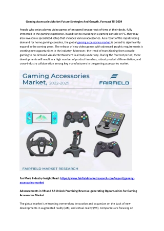Gaming Accessories Market