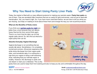Why You Need to Start Using Panty Liner Pads