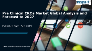 Pre Clinical CROs Market to Make Great Impact In Near Future by 2027