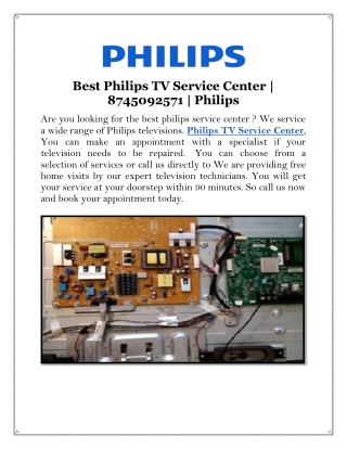 Best Philips TV Service Center