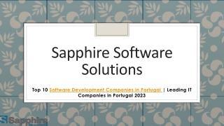 Top 10 Software Development Companies in Portugal  Leading IT Companies in Portugal 2023