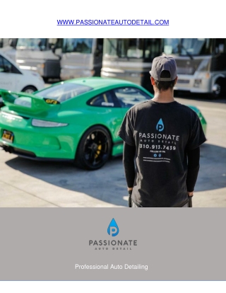 Professional Auto Detailing at The Passionate Auto Details