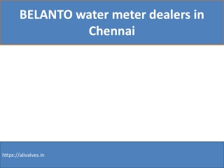 BELANTO water meter dealers in Chennai