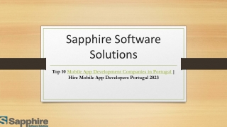 Top 10 Mobile App Development Companies in Portugal  Hire Mobile App Developers Portugal 2023