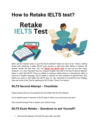 How to Retake IELTS test_