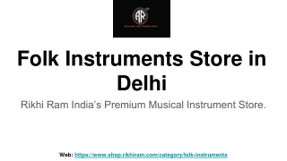 Folk Instruments Store in Delhi
