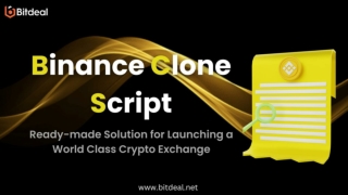 binance clone script - readymade solution for launching a world class crypto exchange